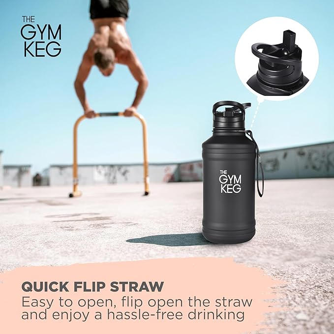 THE GYM KEG Stainless steel water Bottel_ Keg Stainless Steel Bottle - Leak-Proof, Insulated Beverage Container for Hot & Cold Drinks - Durable, Versatile & Kid-Safe - New